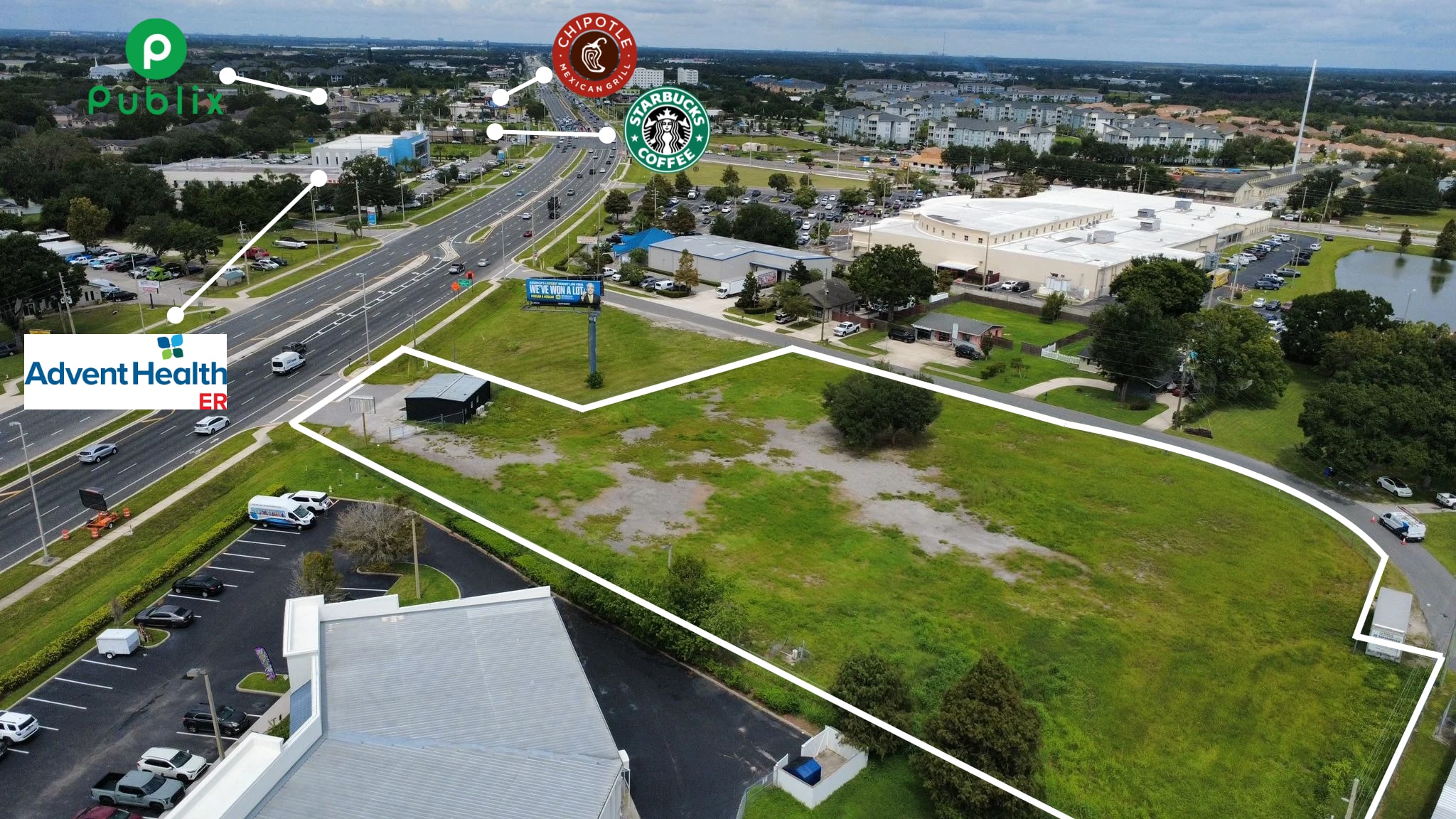 2543 E Irlo Bronson Memorial Hwy, Kissimmee, FL for sale Aerial- Image 1 of 4