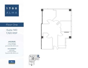 1700 Alma Dr, Plano, TX à louer Plan d’étage- Image 1 de 1