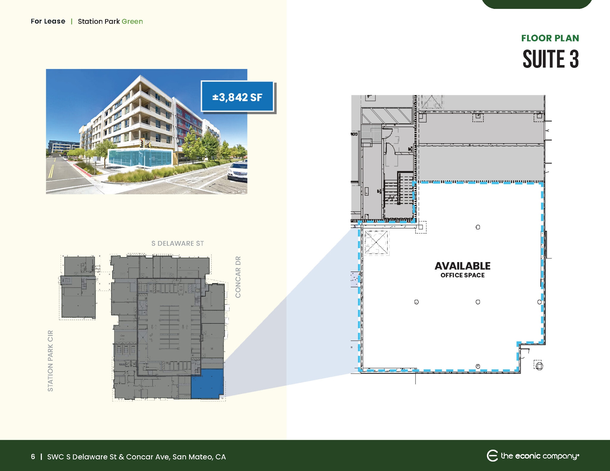 430 Station Park Cir S100, San Mateo, CA à louer Plan d’étage- Image 1 de 1
