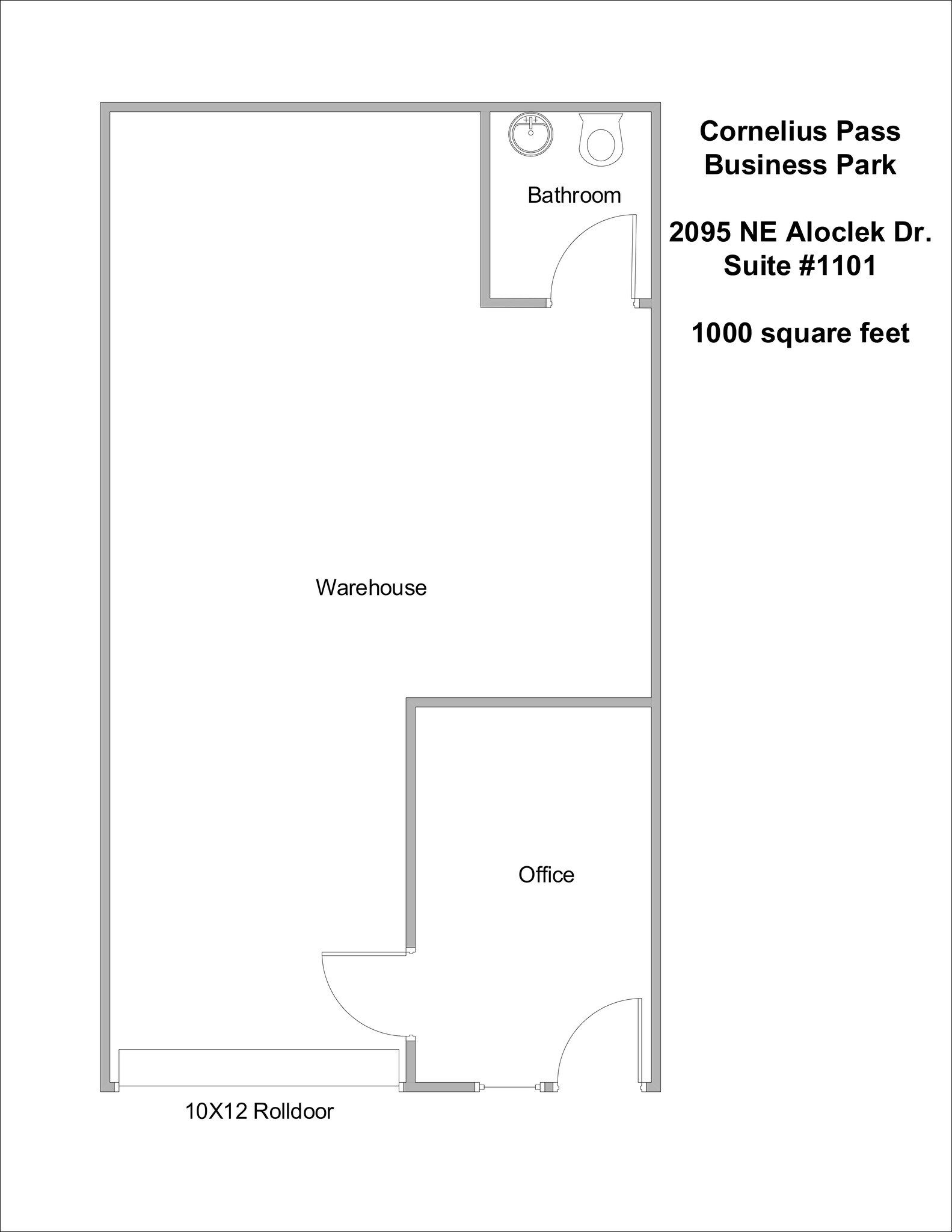 2056 NE Aloclek Dr, Hillsboro, OR for lease Site Plan- Image 1 of 1