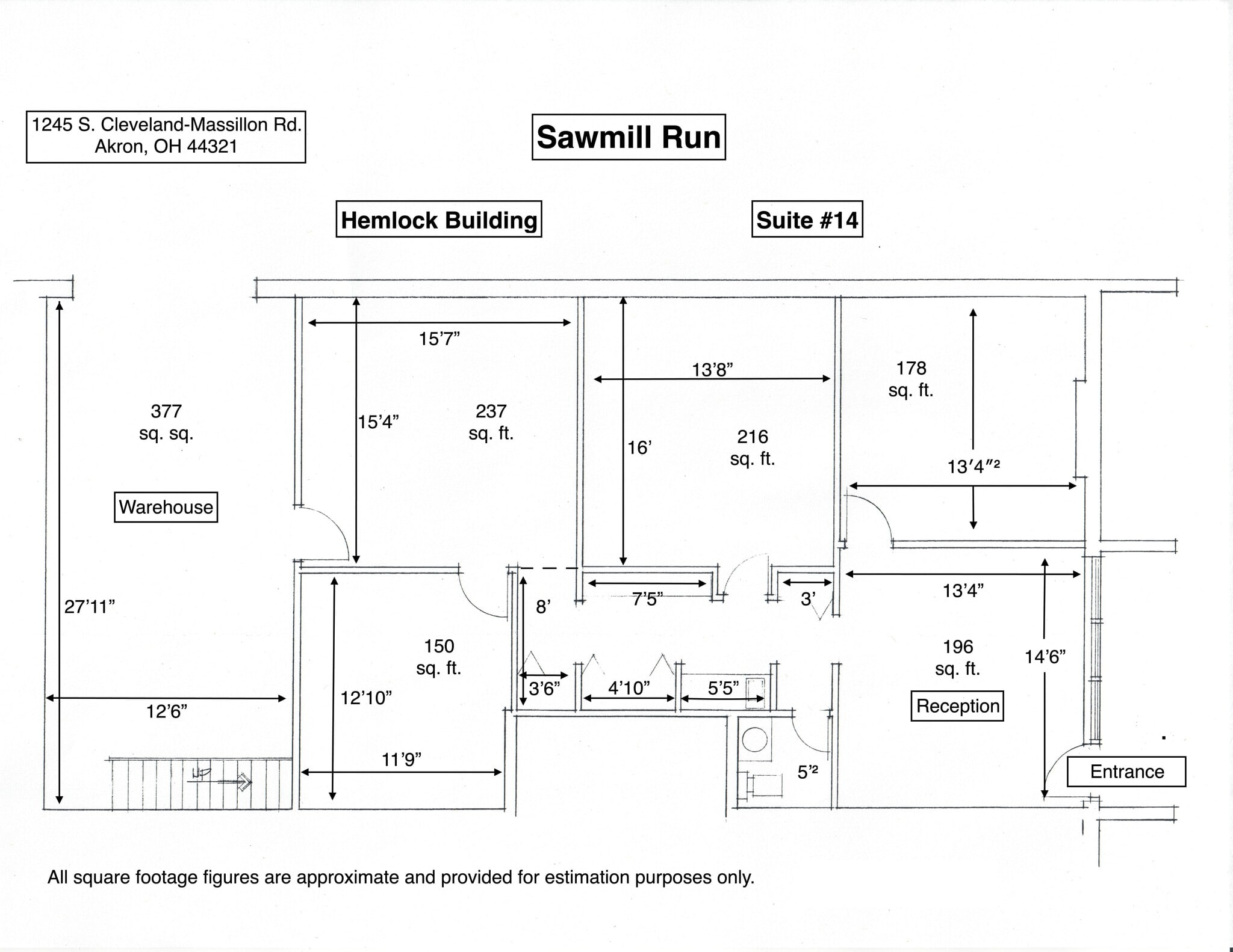 1245 S Cleveland Massillon Rd, Akron, OH à louer Plan de site- Image 1 de 1