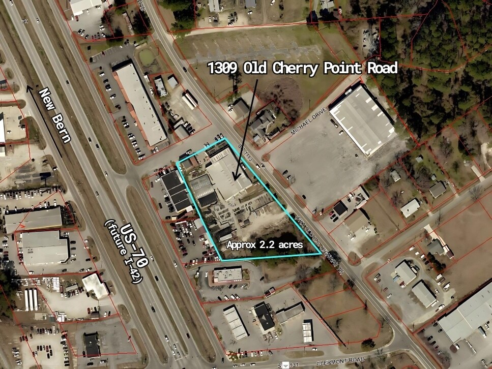 1309 Old Cherry Point Rd, New Bern, NC à vendre Photo du bâtiment- Image 1 de 30
