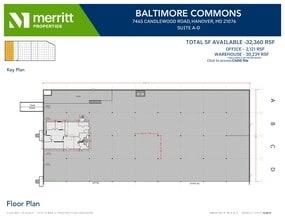 7455 New Ridge Rd, Hanover, MD à louer Plan d’étage- Image 1 de 1