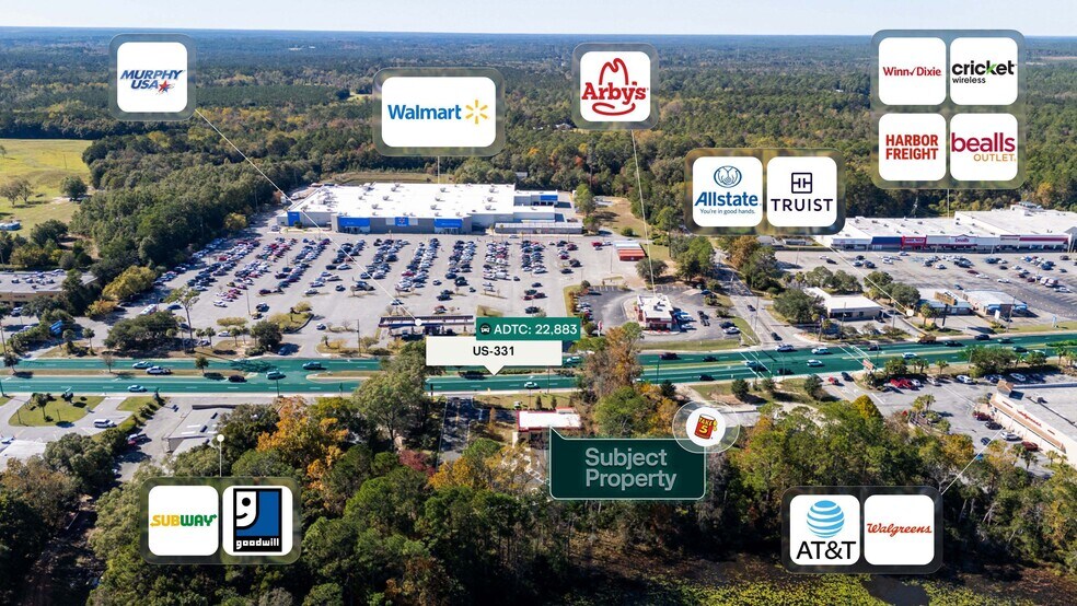 1187 US Hwy 331, Defuniak Springs, FL à vendre - Photo du bâtiment - Image 2 de 2