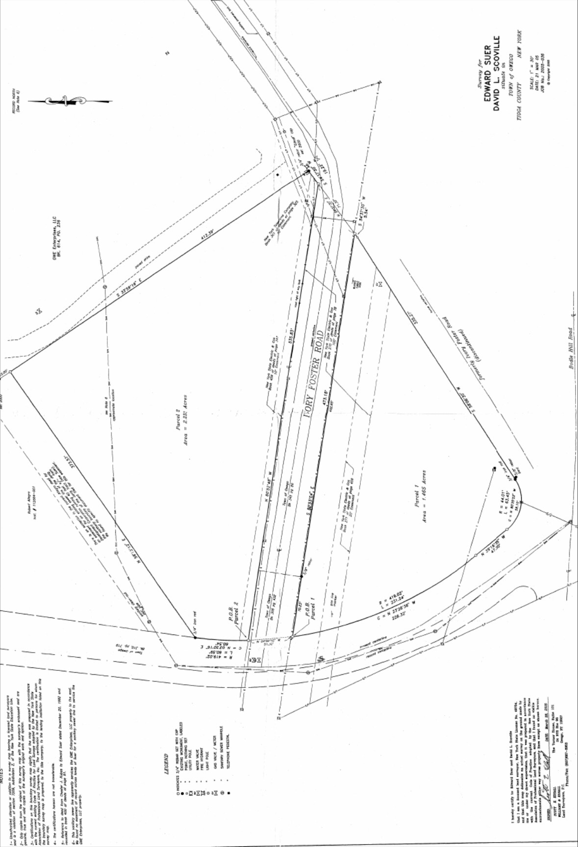 0 Barnes Creek Rd, Owego, NY for sale Plat Map- Image 1 of 3
