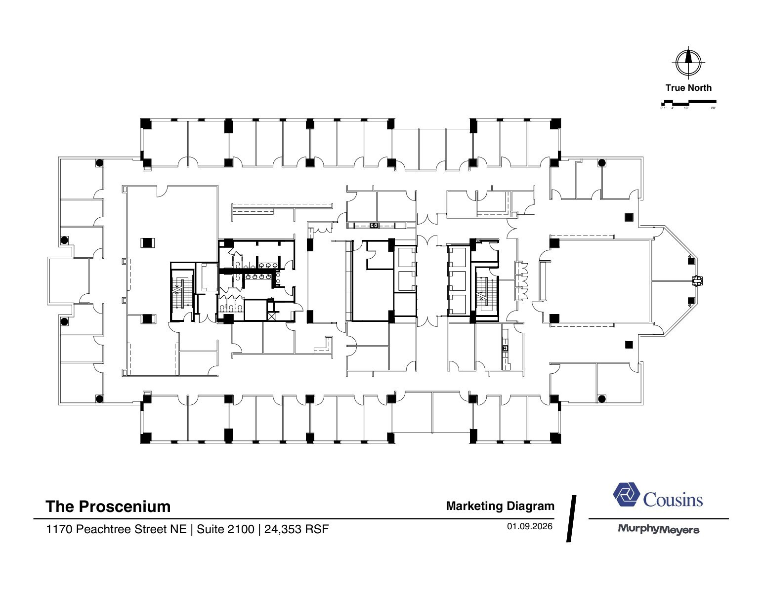 1170 Peachtree St, Atlanta, GA for lease Floor Plan- Image 1 of 1