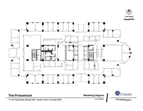 1170 Peachtree St, Atlanta, GA for lease Floor Plan- Image 2 of 2