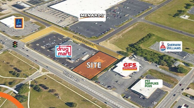 Plus de détails pour 3700 Milan Rd, Sandusky, OH - Terrain à louer