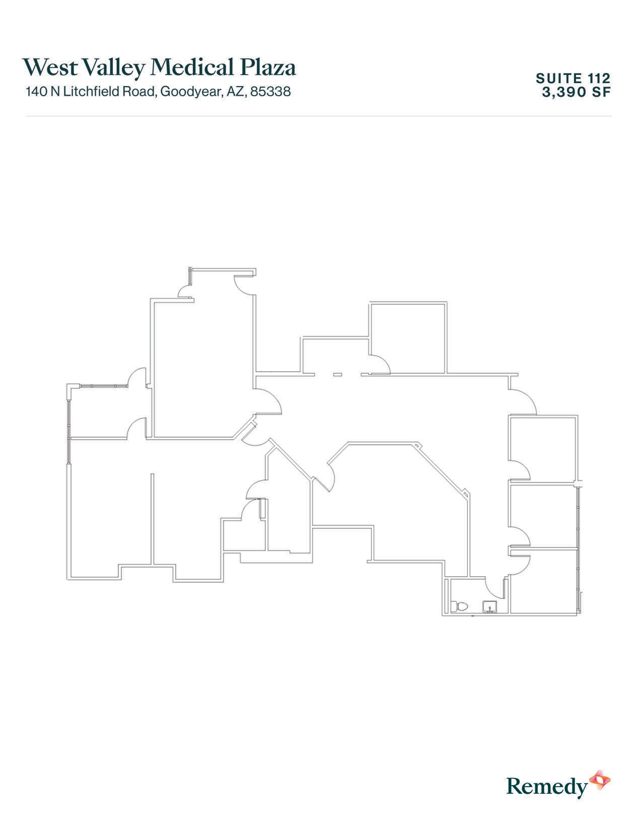 140 N Litchfield Rd, Goodyear, AZ à louer Plan d’étage- Image 1 de 1