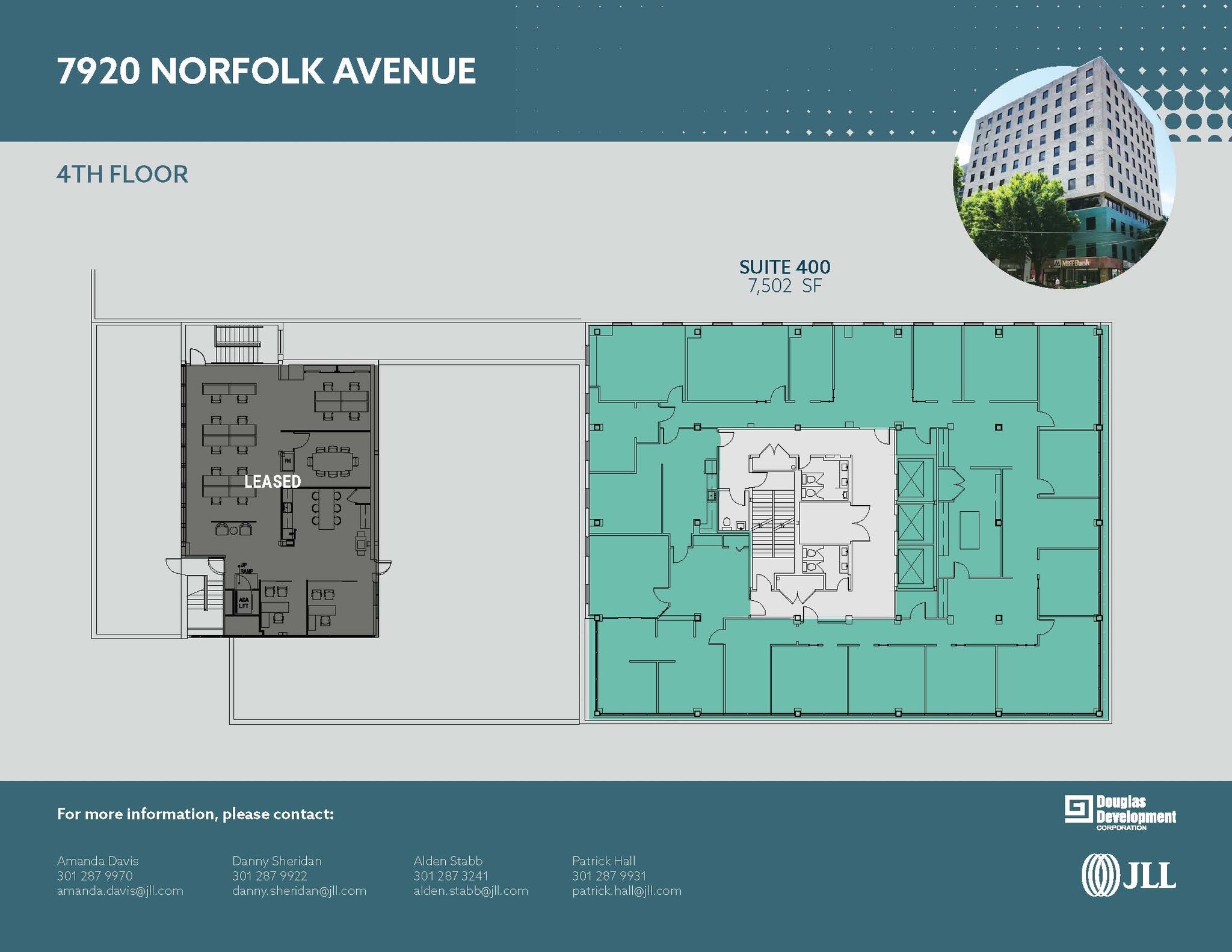 7900-7920 Norfolk Ave, Bethesda, MD à louer Plan d’étage- Image 1 de 1