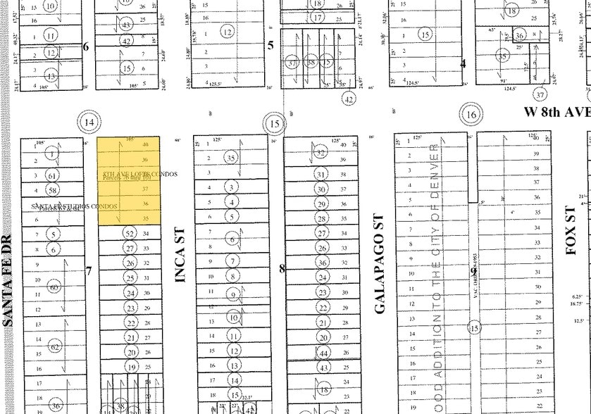 800 W 8th Ave, Denver, CO à vendre - Plan cadastral - Image 2 de 18