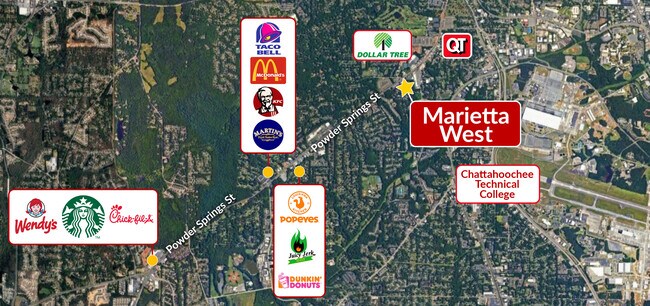 Plus de détails pour 795 Powder Springs St SW, Marietta, GA - Bureau/Médical, Commerce de détail à louer