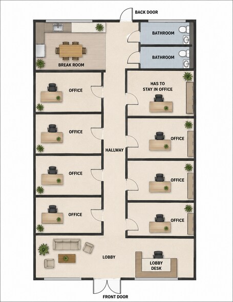 740 E General Stewart Way, Hinesville, GA à louer - Plan d’étage - Image 2 de 23