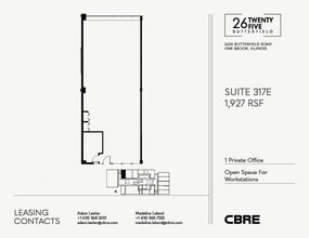 2625 Butterfield Rd, Oak Brook, IL for lease Floor Plan- Image 1 of 2