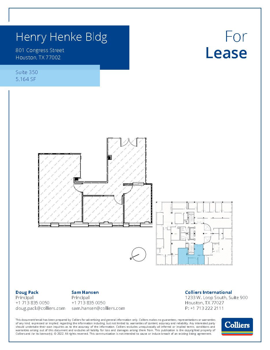 801 Congress St, Houston, TX for lease Floor Plan- Image 1 of 1