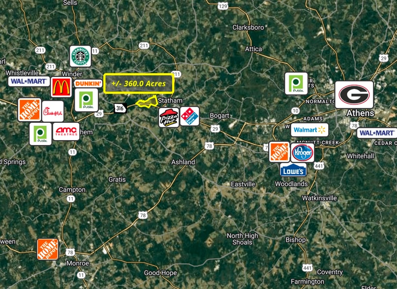 0 Highway 316 (One University Parkway) hwy, Statham, GA for sale - Primary Photo - Image 1 of 6