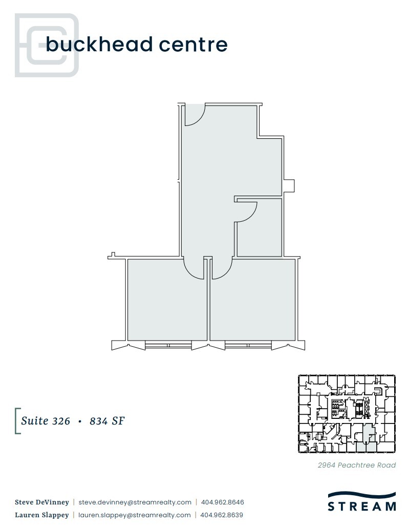 2970 Peachtree Rd NW, Atlanta, GA à louer Plan d  tage- Image 1 de 1