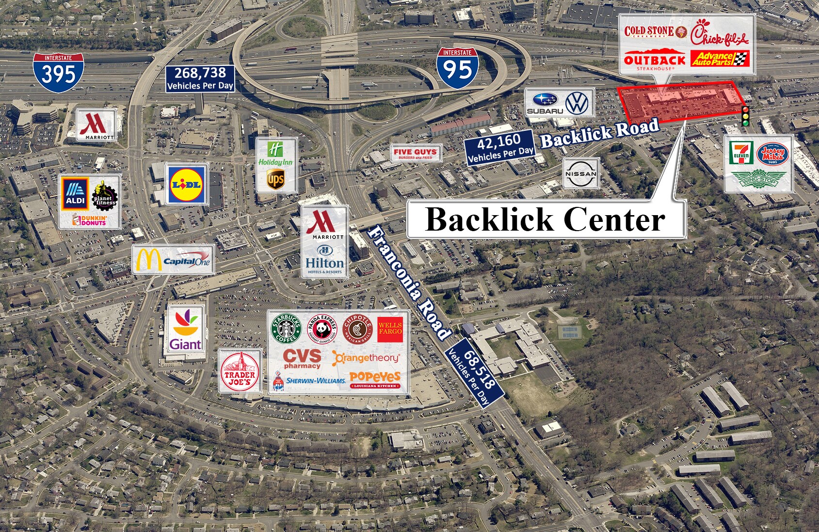 6651 Backlick Rd, Springfield, VA à louer Aérien- Image 1 de 3