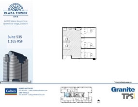6400 S Fiddlers Green Cir, Greenwood Village, CO for lease Floor Plan- Image 1 of 2