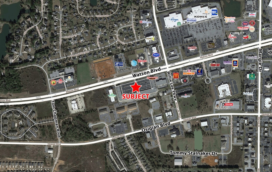 4025 Watson Blvd, Warner Robins, GA for lease - Aerial - Image 3 of 3