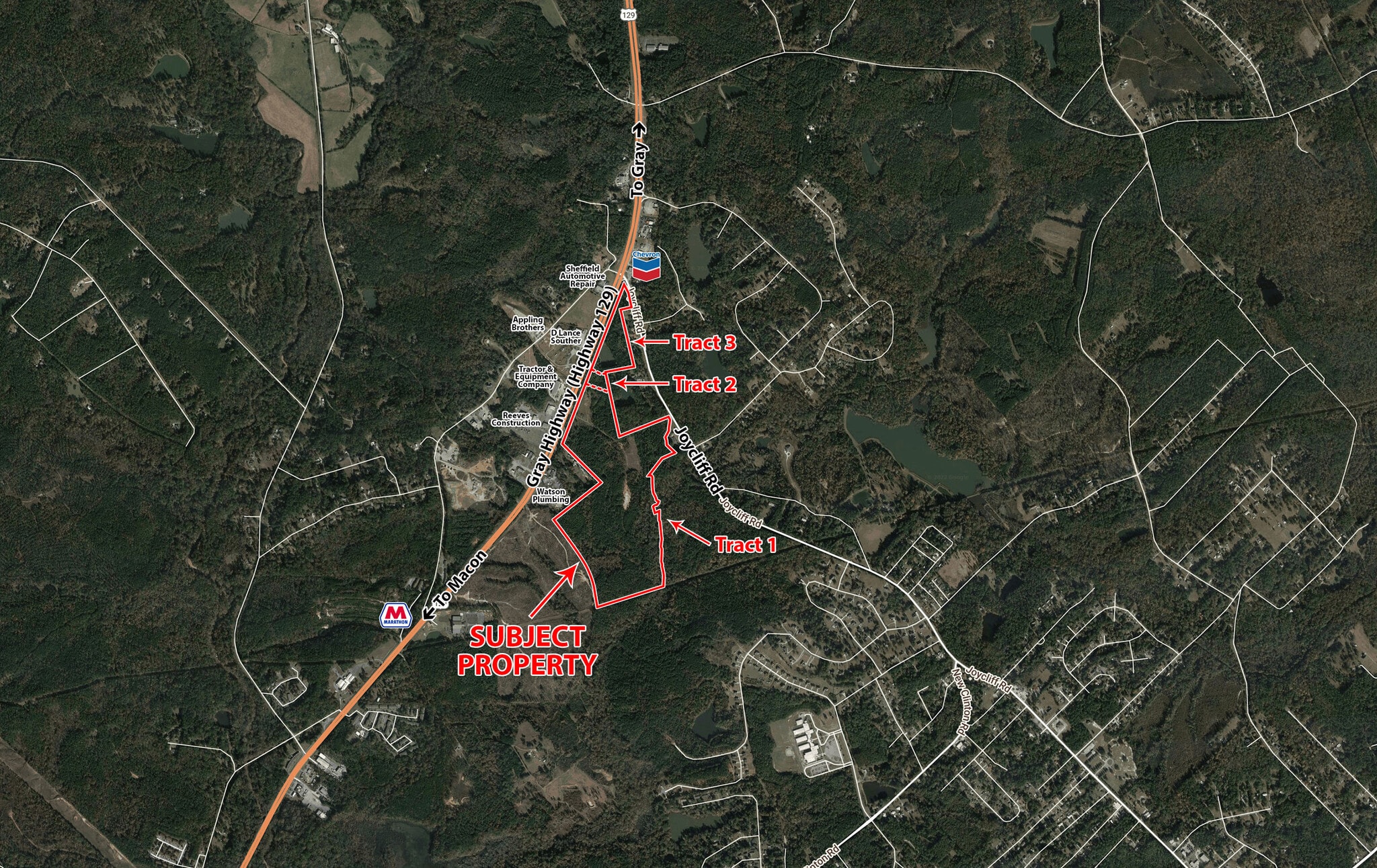 Gray Highway, Macon-Bibb, GA for sale Aerial- Image 1 of 3