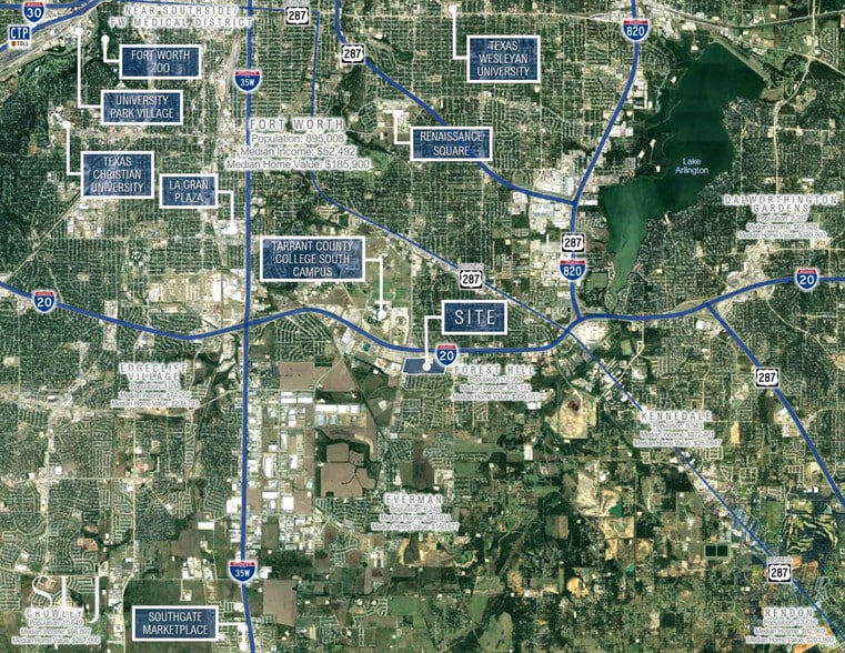 Forest Hill Cir, Forest Hill, TX for sale - Aerial - Image 3 of 4