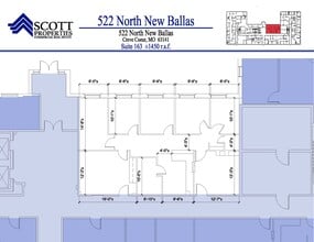 522 N New Ballas Rd, Creve Coeur, MO for lease Interior Photo- Image 1 of 1