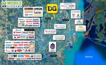 603 S Wilson Ave, Mobile, AL - AERIAL map view