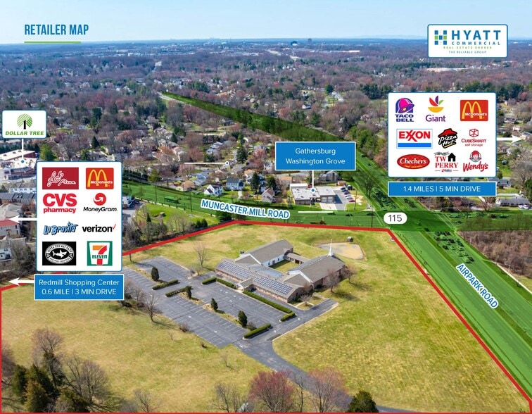 7271 Muncaster Mill Rd, Rockville, MD for sale - Aerial - Image 2 of 8