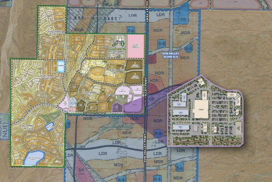 Sun Valley Pky & Teravalis Pky, Buckeye, AZ for lease - Primary Photo - Image 1 of 2