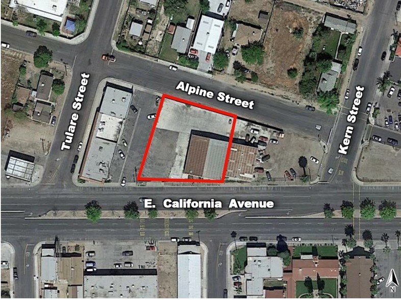 518-522 E California Ave, Bakersfield, CA à louer - Aérien - Image 3 de 4