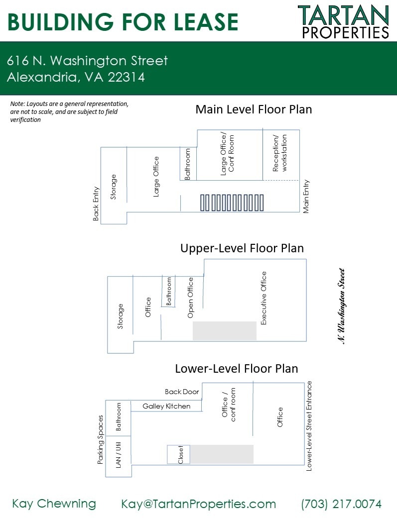 616 N Washington St, Alexandria, VA à louer Plan d’étage- Image 1 de 1