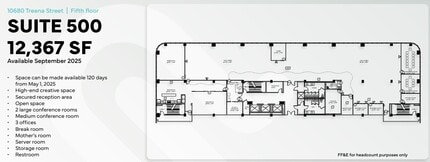 10680 Treena St, San Diego, CA for lease Floor Plan- Image 1 of 5