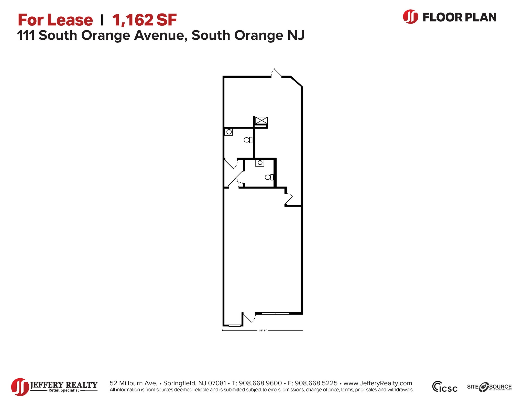 109-113 S Orange Ave, South Orange, NJ for lease Floor Plan- Image 1 of 1