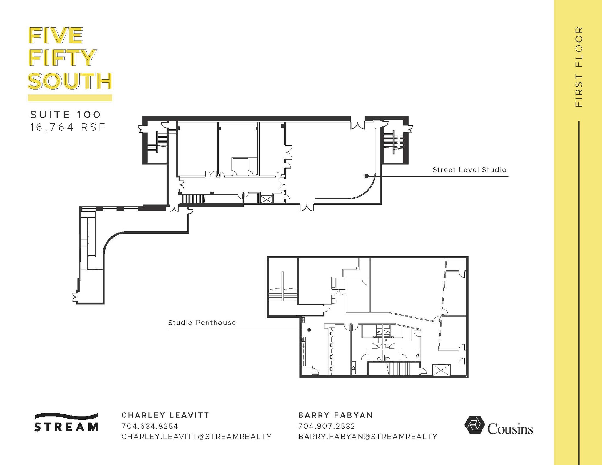 550 S Caldwell St, Charlotte, NC à louer Plan d  tage- Image 1 de 1