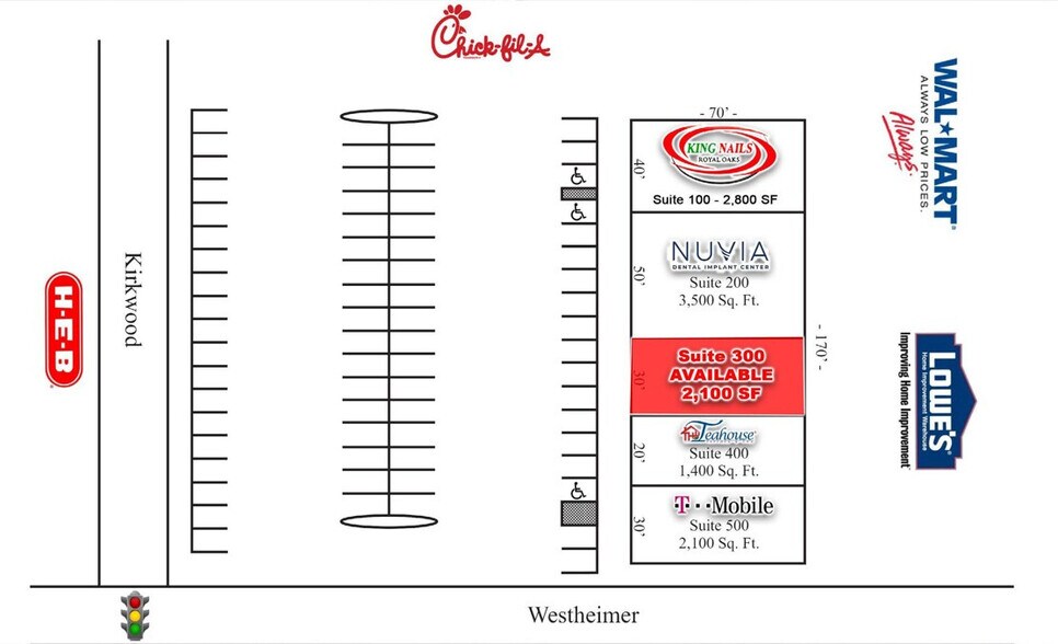 2600 Kirkwood Dr, Houston, TX à louer - Plan de site - Image 2 de 3