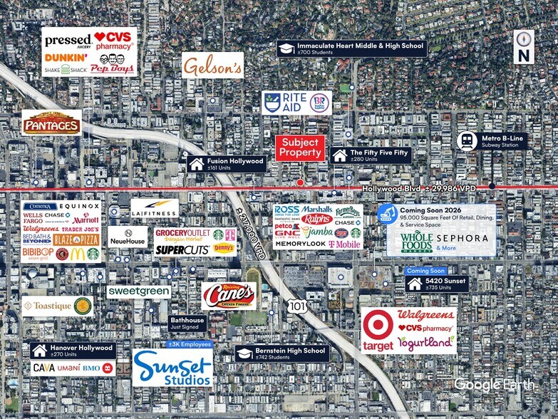 5629 Hollywood Blvd, Hollywood, CA à louer - Photo du bâtiment - Image 3 de 3