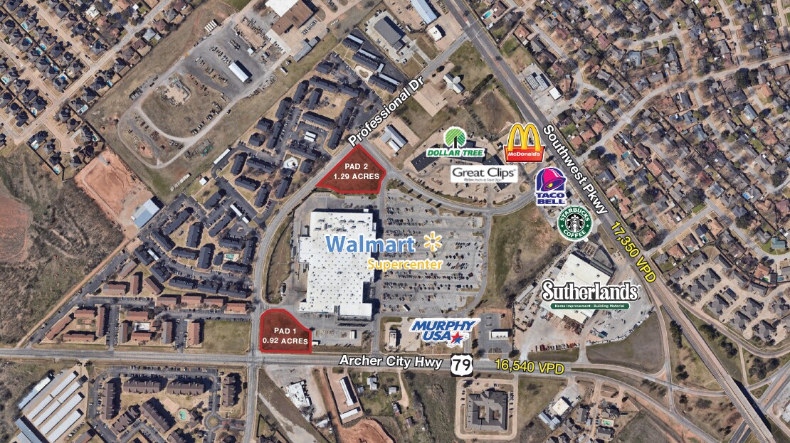 1622 Archer City Hwy, Wichita Falls, TX à vendre Aérien- Image 1 de 2