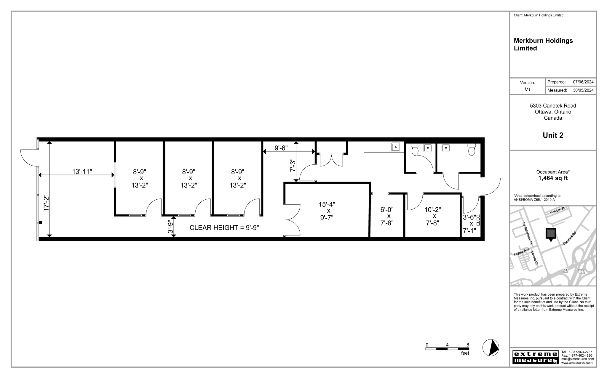 5303 Canotek Rd, Ottawa, ON à louer Plan d’étage- Image 1 de 6