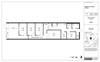 5303 Canotek Rd, Ottawa, ON à louer Plan d’étage- Image 1 de 6