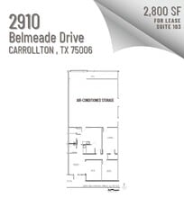 2910 Belmeade Dr, Carrollton, TX à louer Plan d’étage- Image 1 de 1