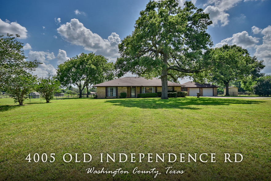 4005 Old Independence Rd, Brenham, TX for sale - Other - Image 1 of 1