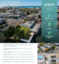 2175-2177 Bacon St, San Diego, CA - Aerial  map view