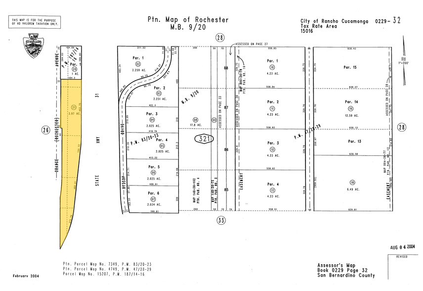 9339 Charles Smith Ave, Rancho Cucamonga, CA à vendre - Plan cadastral - Image 2 de 3