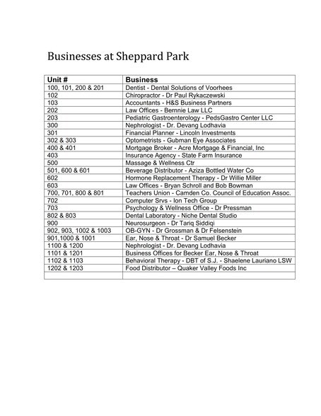 300-403 Sheppard Rd, Voorhees, NJ à louer - Photo du bâtiment - Image 3 de 9