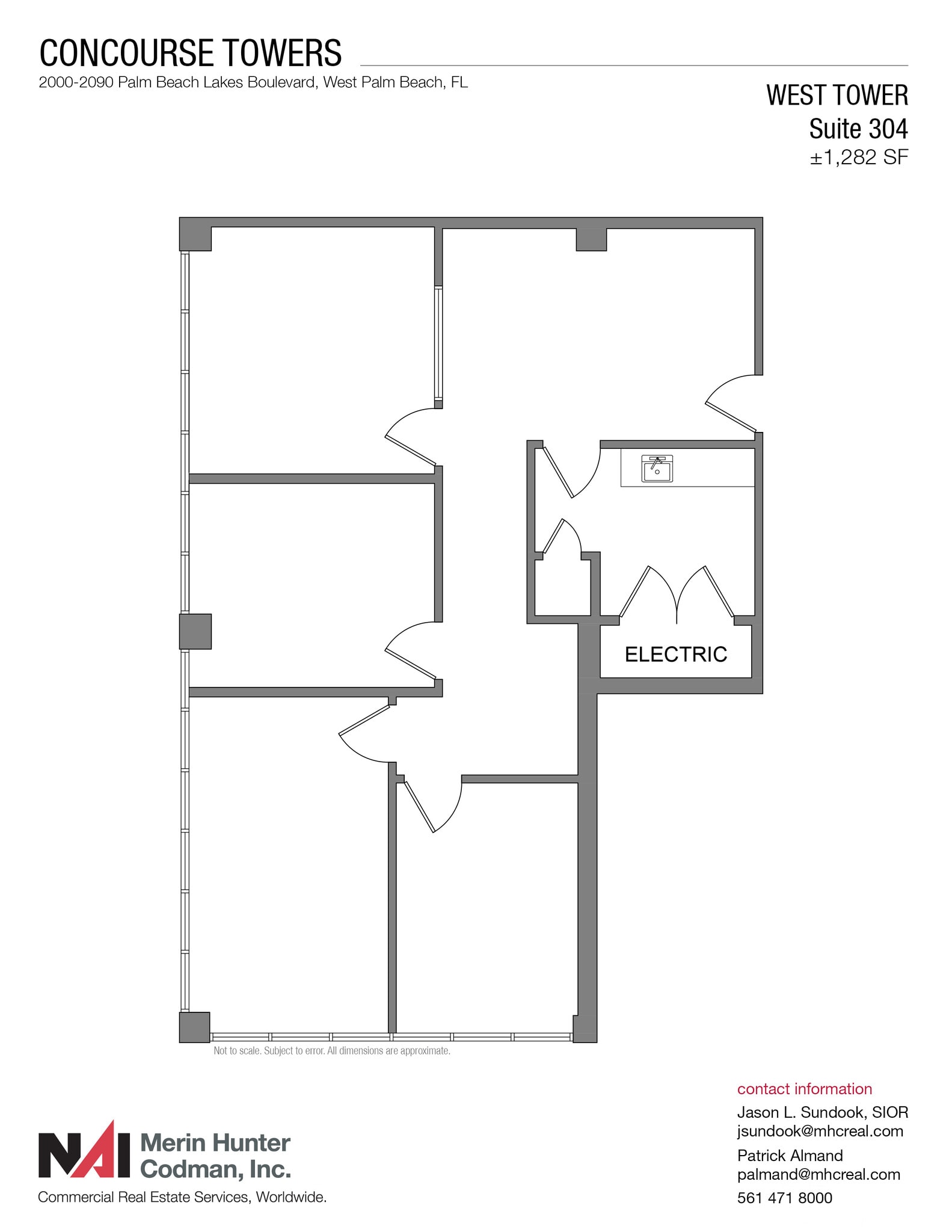 2090 Palm Beach Lakes Blvd, West Palm Beach, FL for lease Floor Plan- Image 1 of 1