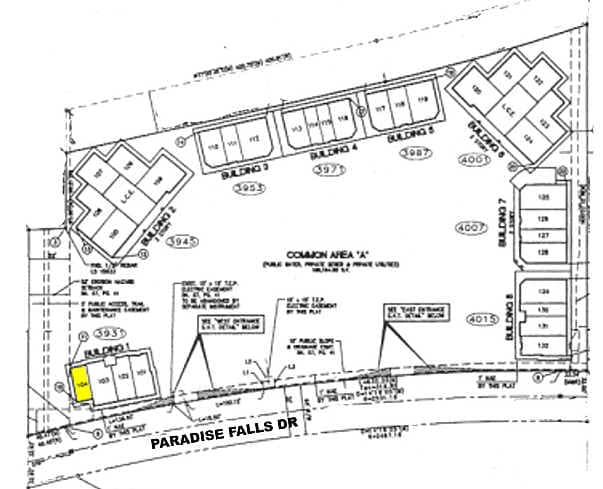 3954 E Paradise Falls Dr, Tucson, AZ for lease - Plat Map - Image 2 of 5