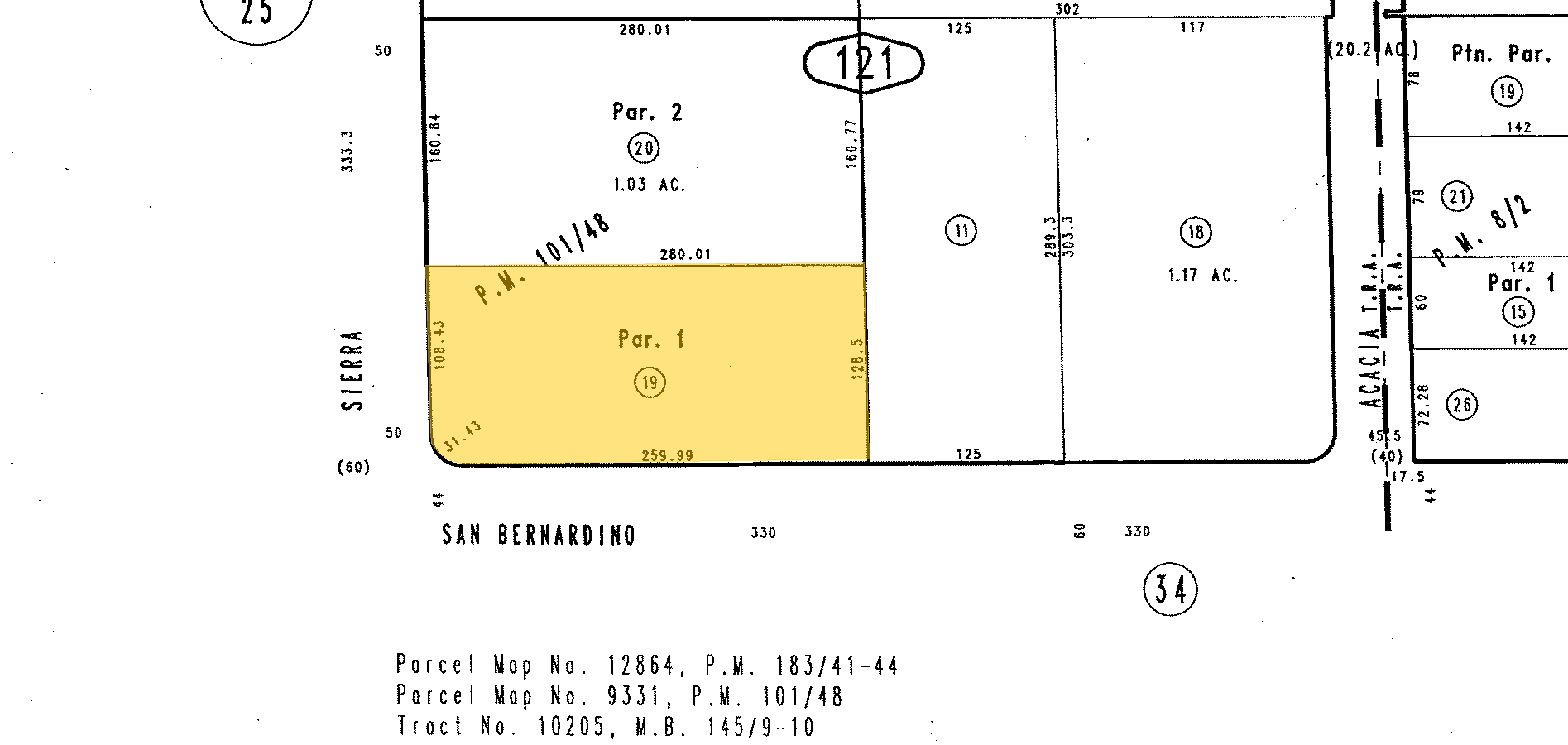 9699 Sierra Ave, Fontana, CA à vendre Plan cadastral- Image 1 de 1