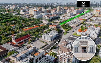 520 Biltmore Way, Coral Gables, FL - AERIAL  map view - Image1