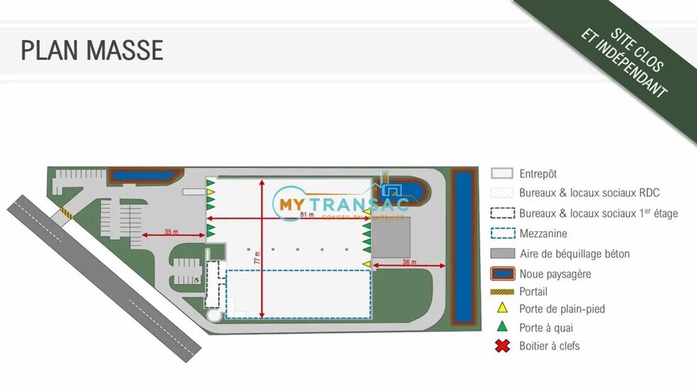 Industrial in Wissous for lease - Site Plan - Image 2 of 2
